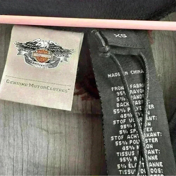 Harley-Davidson Women’s Chiffon Back Tank Top - Picture 2 of 8